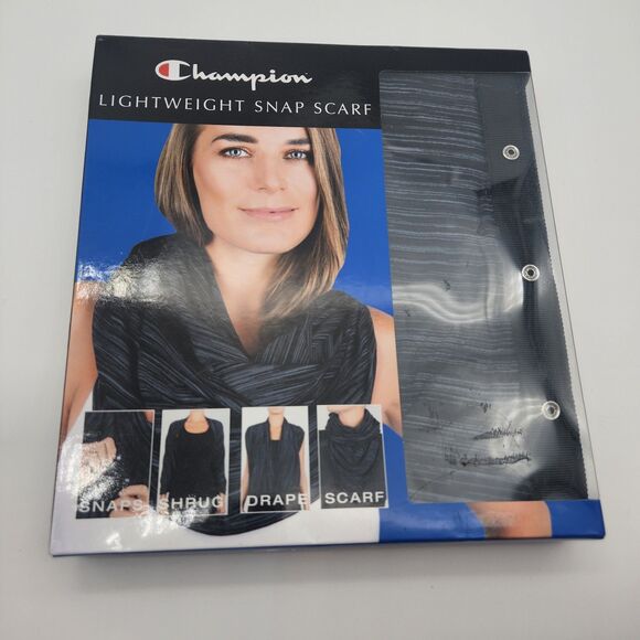 CHAMPION LIGHTWEIGHT SNAP SCARF NEW IN BOX - Picture 1 of 2